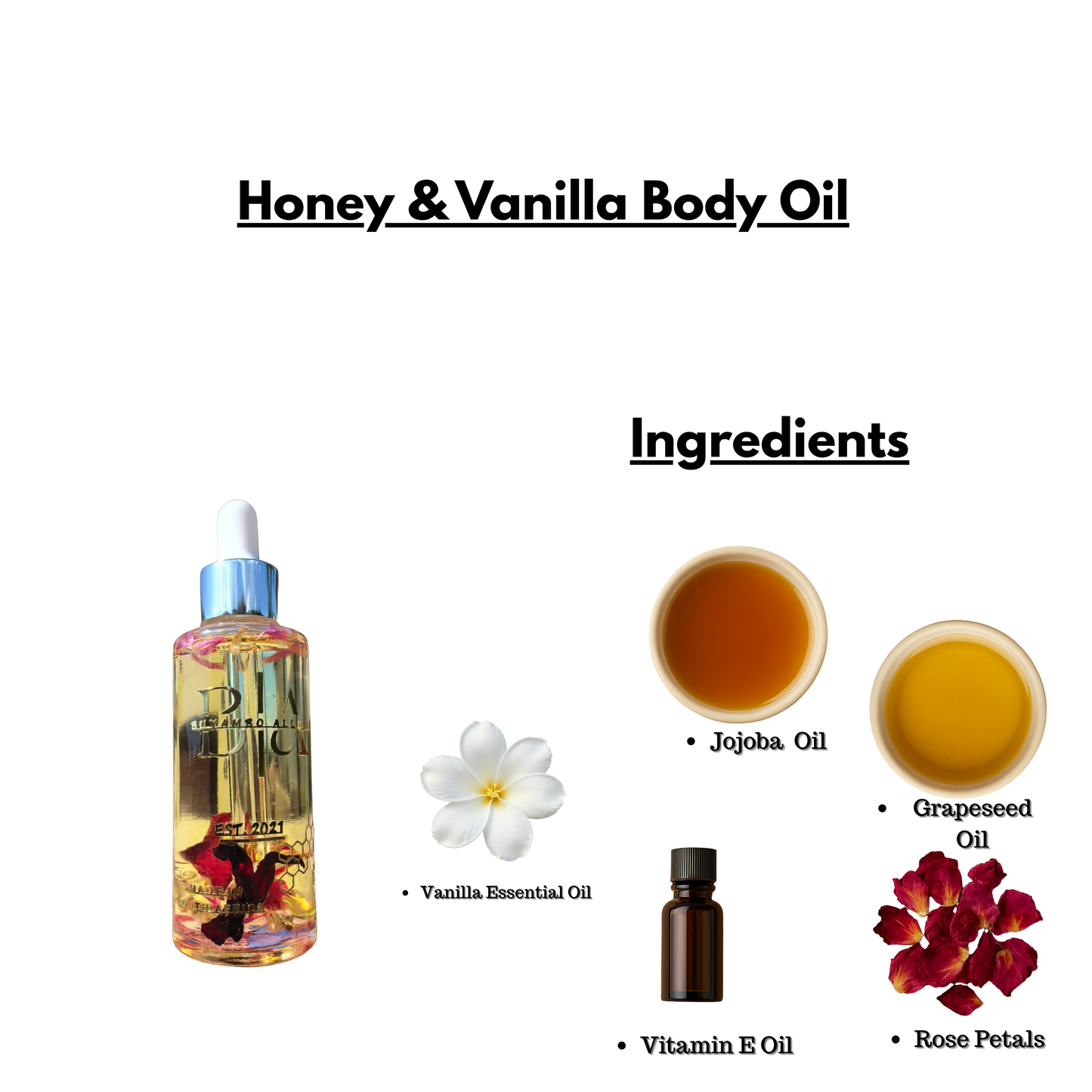 Buyambo Allure | Honey & Vanilla Body Oil